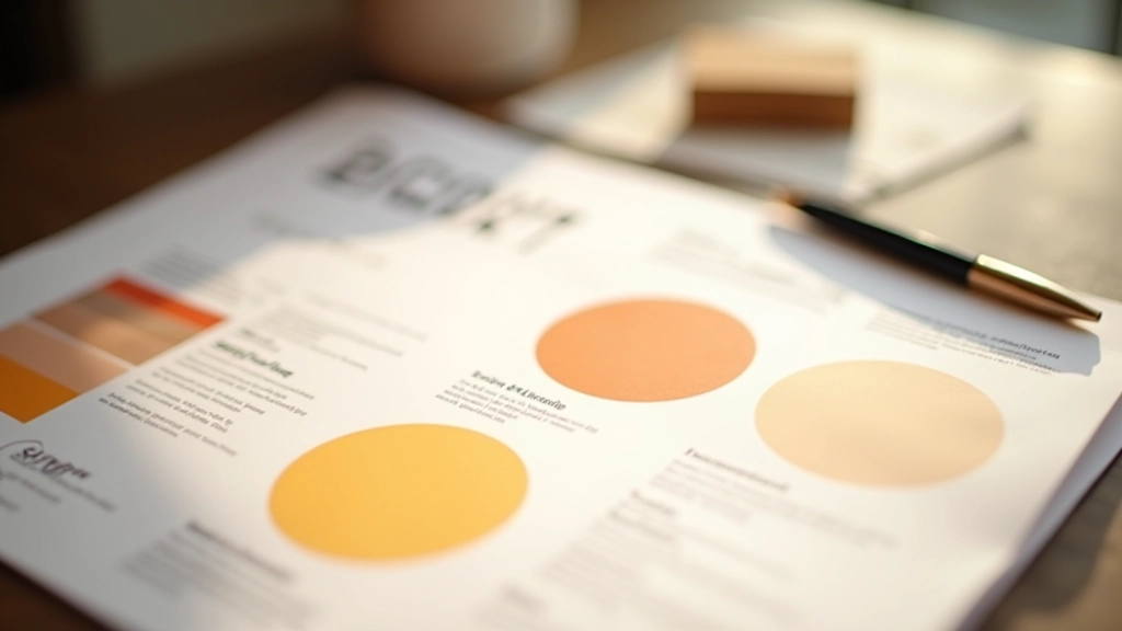 Nonprofit organization branding guidelines showing warm orange and cream color palette with readable typography samples