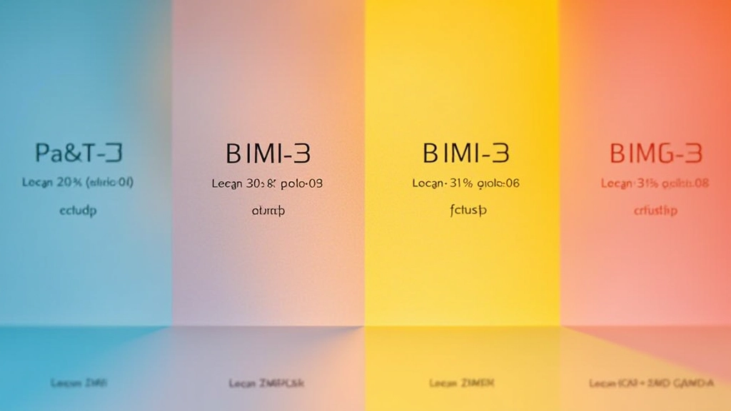 Contrast and readability testing showing text on various background colors with WCAG compliance indicators
