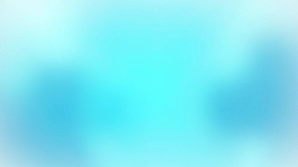 Tech startup website mockup featuring cool blue and teal colors with modern sans-serif typography, minimalist layout